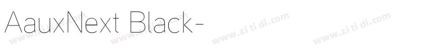 AauxNext Black字体转换